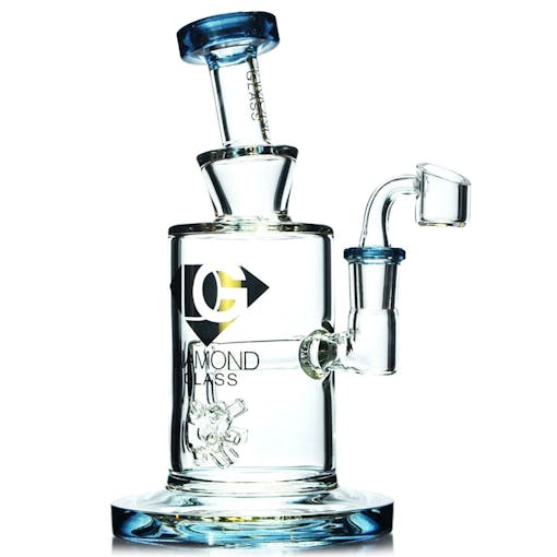 A dab rig with quartz banger in the scientific style. (Courtesy of Badass Glass)