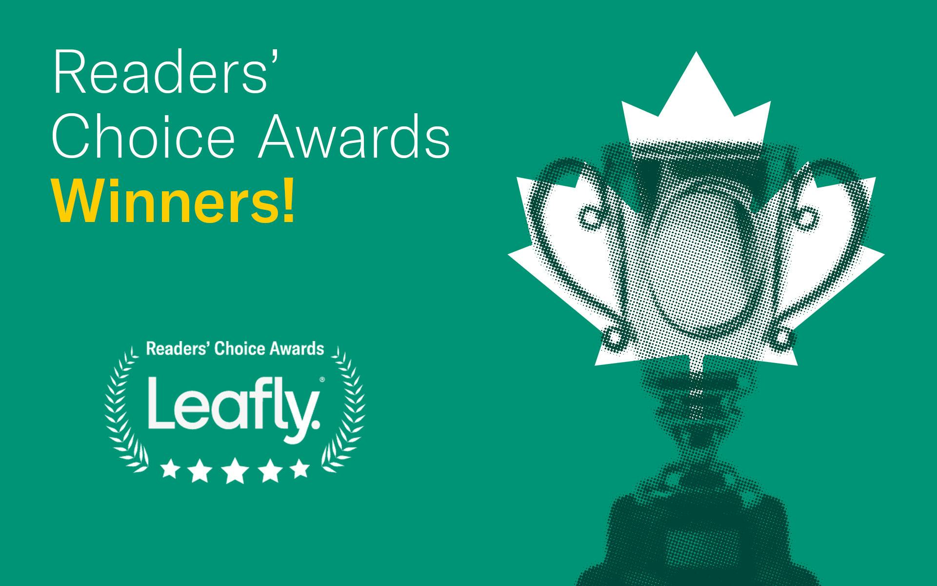 Winners: Leafly Canada’s inaugural Readers’ Choice Awards image