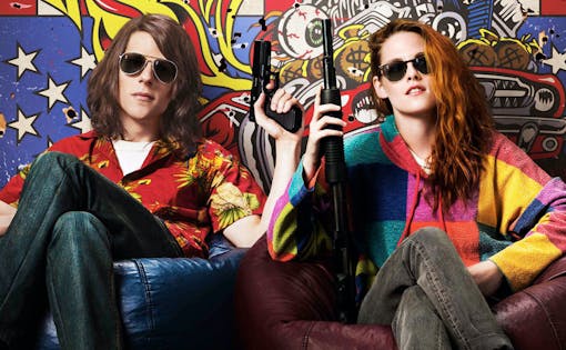 Jesse Eisenberg and Kristen Stewart in American Ultra