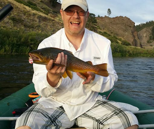 Pepper Petersen, New Approach Montana’s political director, fishes for freedom this November. Above, a safely spaced practice catch. (Courtesy Pepper Peterson)