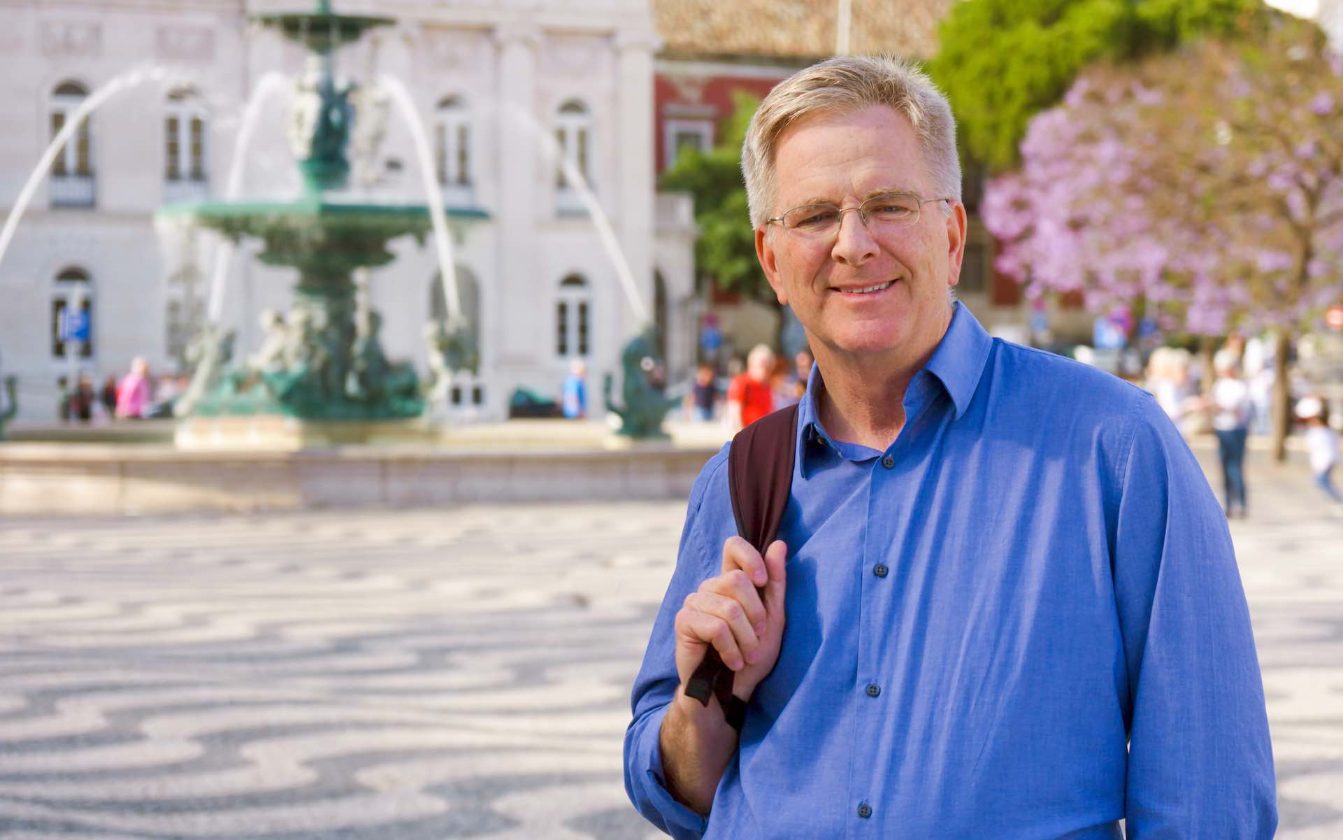 Travel Legend Rick Steves Fight Racism With Marijuana Legalization   Rick Portugal Lisbon Rossio Square Sized Weighted 