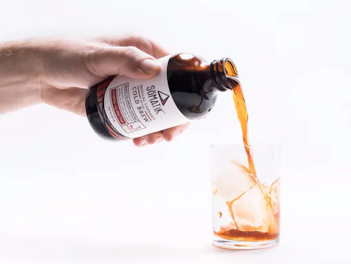 Caffeine and THC over ice, versus your yard work. (Courtesy Somatik)