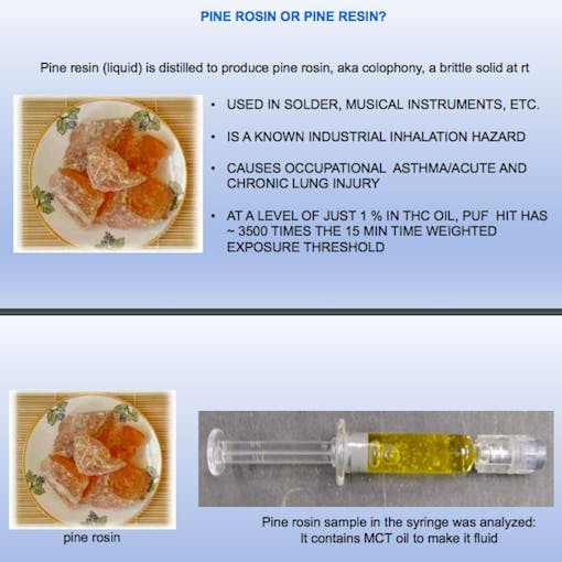 Suspected next-gen thickener pine rosin is just one stupid thing someone might try to fool a customer with in 2020. (OLCC, 2020)