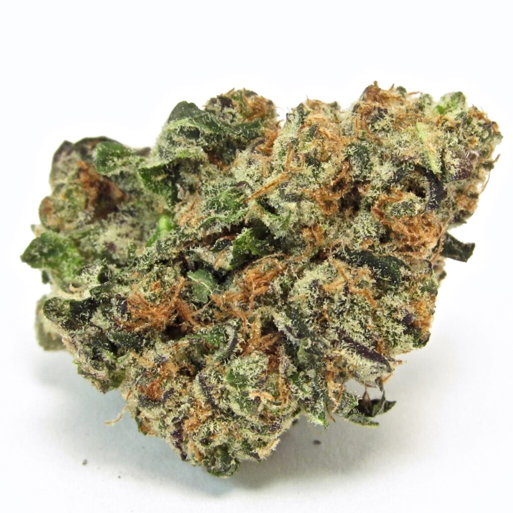 Stand aside, sweet cakes. Spicy peanut butter speaks. PB Breath, bred by Luminati, via The Green Cross SF. (David Downs / Leafly)