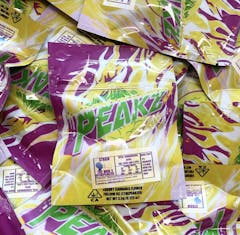 A Peakz bag of The Woo 2 gets hyphy with the branding. (Courtesy Peakz Co.)