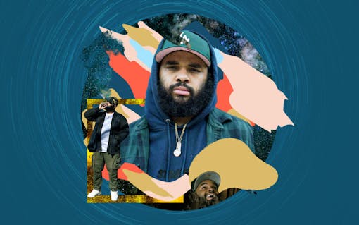 Digital collage art of Thelonius Martin