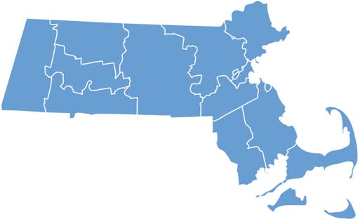 Massachusetts map