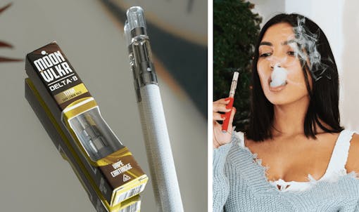 delta-8 THC with MOONWLKR