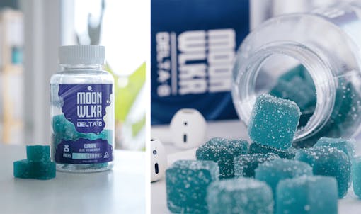 delta-8 THC with MOONWLKR