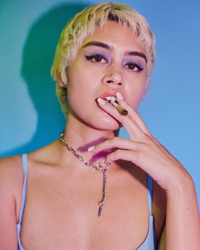 Model Princess Cyberspace needs a relight together in this photo by Carly Foulkes. (Courtesy of Steinstrasse)