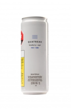 Quatreau cannabis-infused blueberry acai drink