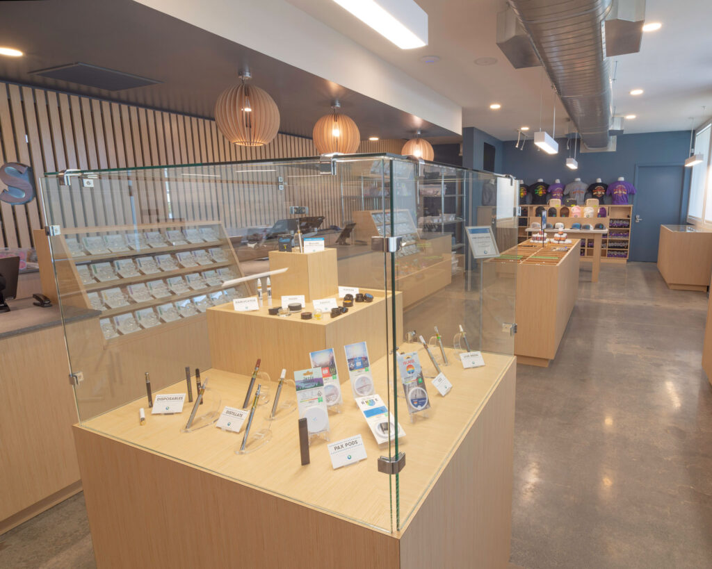 Brands supercede strains in 2021. The sales floor of KindPeoples. (Courtesy KindPeoples)