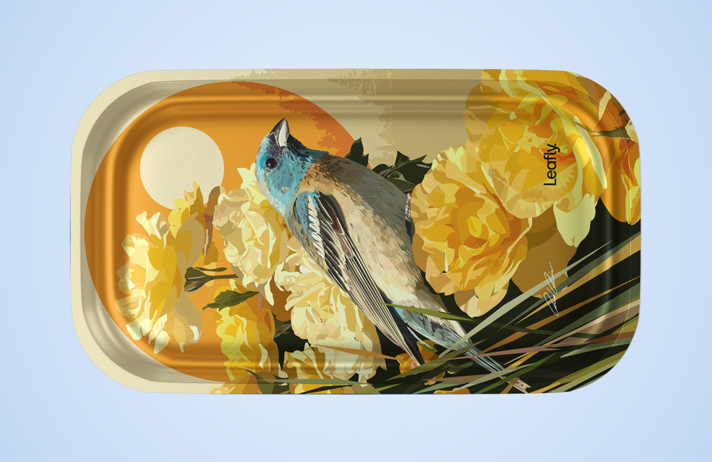 Oregon Leafly Tray by David Rice