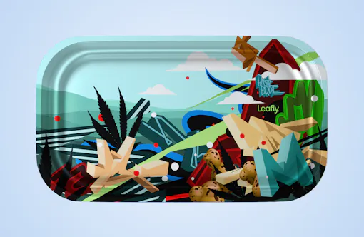 Oregon Leafly rolling tray designed by Jeremy Nichols