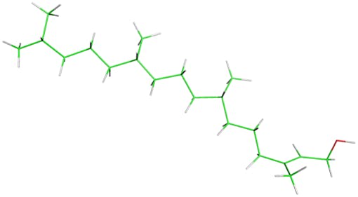 The chemical structure of phytol makes it a potential problem in the lung.