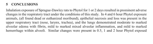 Canopy researcher's conclusions.