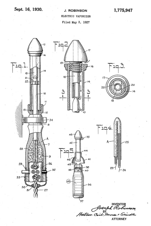 electric vaporizer patent
