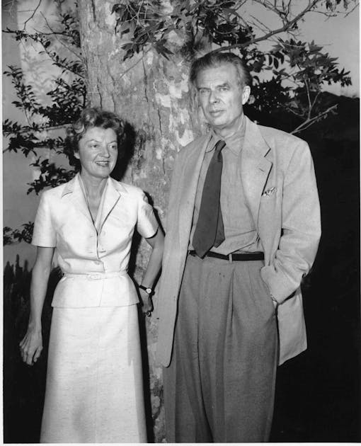 photo-of-laura-and-aldous-huxley-in-1956