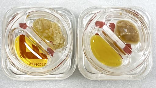 HolyWater pairs solventless and BHO extracts like never before. (Courtesy HolyWater)