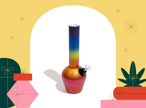 photo of Chill Rainbow bong on holiday background