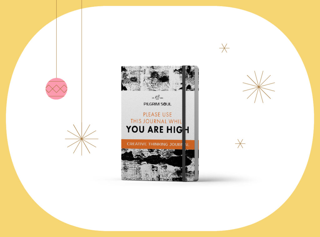 photo of PIlgrim Soul Creative Thinking journal on holiday background