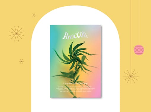 photo of Broccoli magazine on holiday background