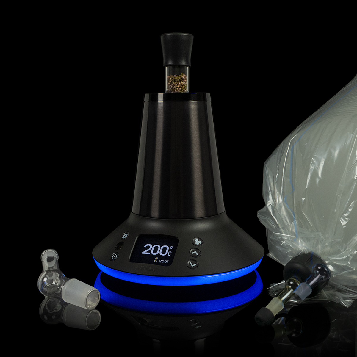 Pass the Arizer XQ2 vapor collection bags / balloons through the Mega Sesh house party. Also adjust the bag / balloon size to suit your needs.