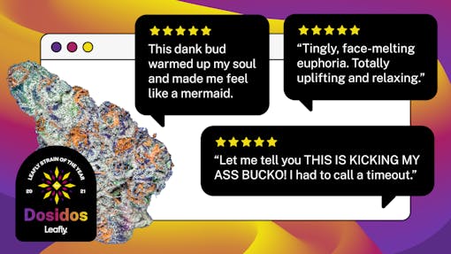 A sample of strain reviews for Dosidos marijuana