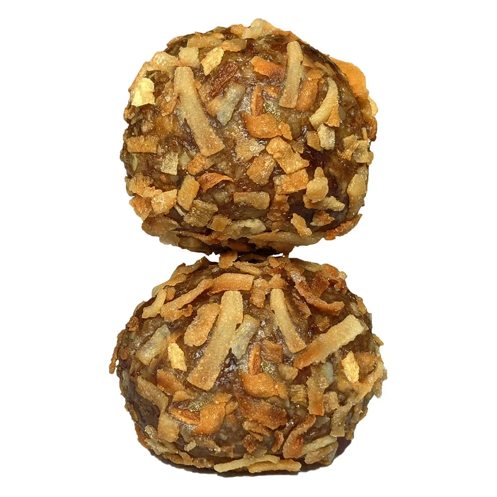 Toasted coconut bites