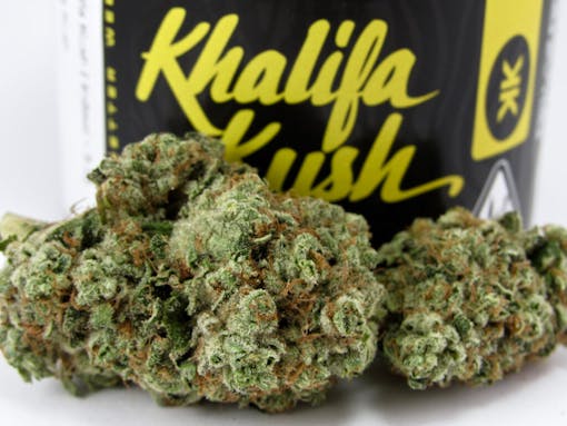 Pictures of tasty green nugs. Live young, wild, and free in 2022 with the Khalifa Kush fresh drop. (David Downs/Leafly)