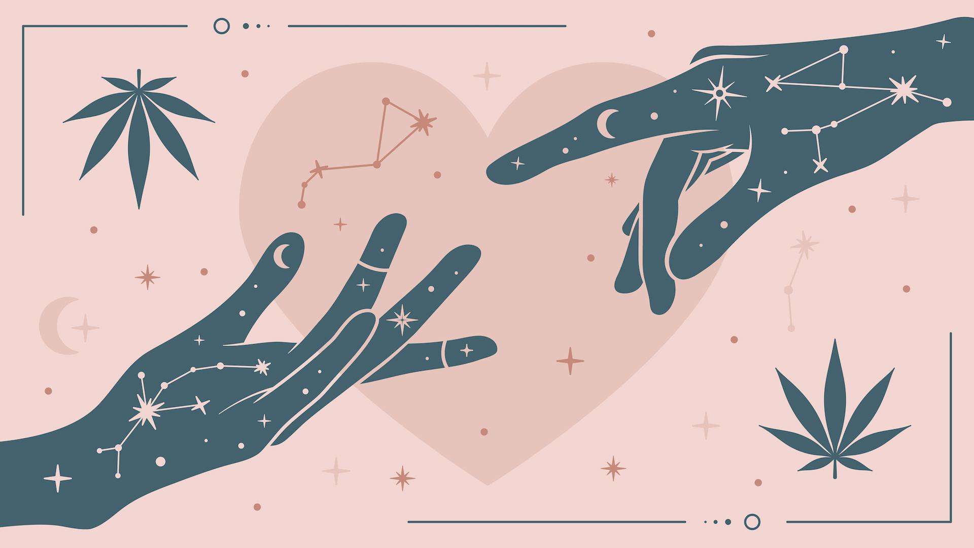 Star signs and cannabis strains: compatibility guide for love and connection image
