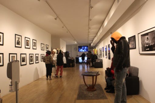 Come for the cannabis. Stay for the art. In 2021, Legacy NYC hosted Sue Kwon's Rap Is Risen exhibit, documenting original influencers at the intersection of Hip Hop and cannabis culture. (Leafly / Megan Schmidt)