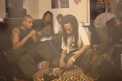 Cannabis is an essential part of the creative process for artists from all genres and backgrounds. Legacy NYC's exhibits connect the dots between pot culture and pop culture's underground love affair. (Leafly / Megan Schmidt / Original photo from Sue Kwon's Rap Is Risen exhibit)