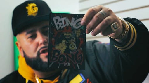 Nems shows new Bing Bong strain for Leafly (Leafly / Jon Bain)