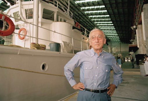 photo-of-jacques-cousteau-and-his-boat-calypso