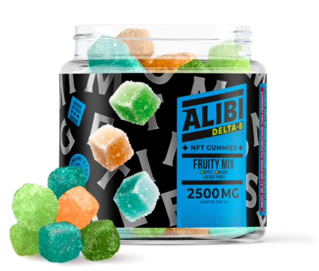 Alibi Band Delta-8 comes with some kind of NFT connection. (via Alibi)