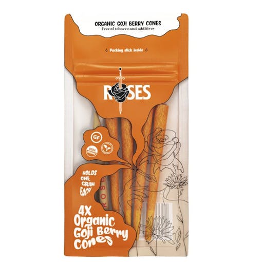 smoke roses goji berry cones rolling papers