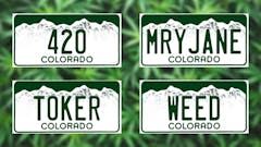 Colorado weed license plates