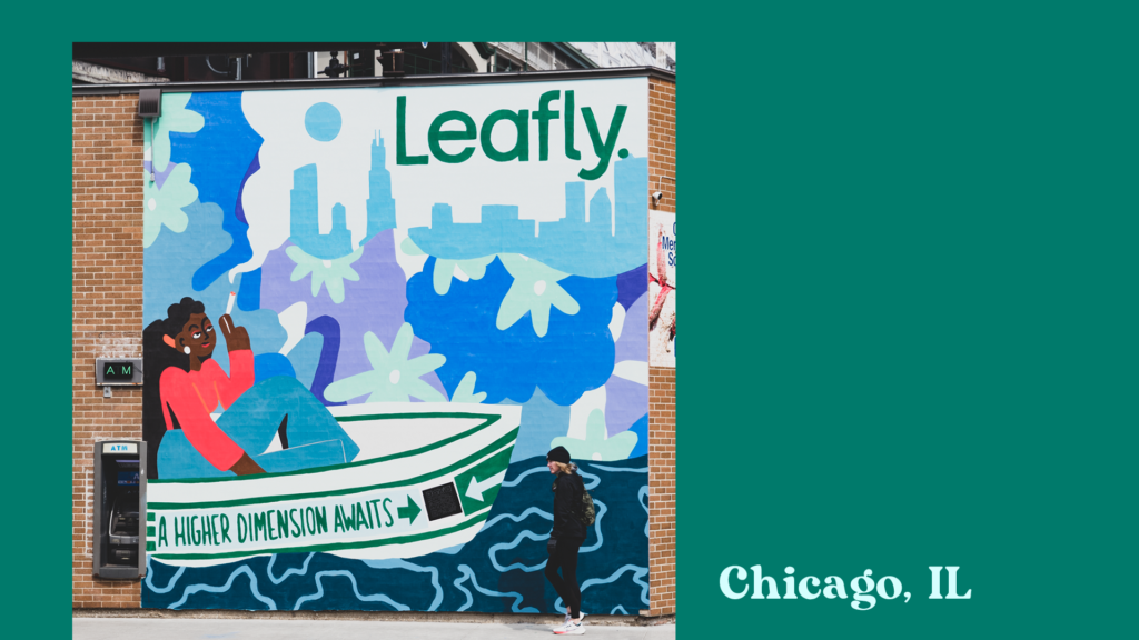 Leafly's 420 NFT mural in Chicago