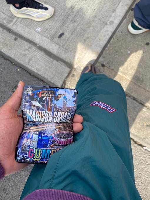 A photo of Madison Square Gumbo packaging.