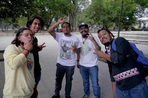 Photo-of-activists-gathering-in-Oaxaca-City-on-420-2022