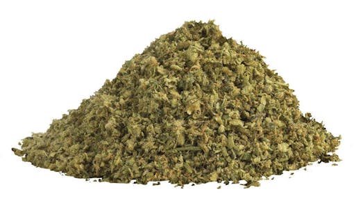 large pile of light green ground weec