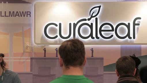 Recreational cannabis buyers wait in line at Curaleaf's Bellmawr, New Jersey location. (Jon Bain / Leafly)