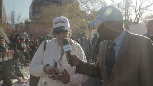New York woman shows pre-rolls when asked "What are you smoking?" (Jon Bain / Leafly)