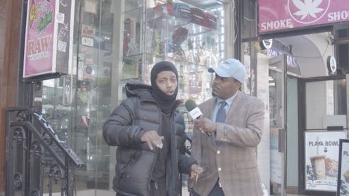 New York man says weed helps him cope with stress. (Jon Bain / Leafly)