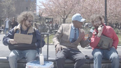 New York men discuss legalization and favorite strains. (Jon Bain / Leafly)