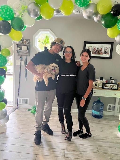 Humberto Ramirez celebrates being released from prison. (Brooke Popplewell)