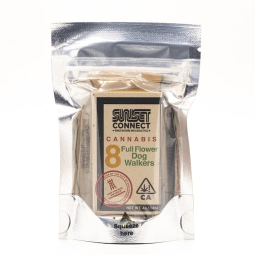 A packet of hash-infused joints packed in plastic