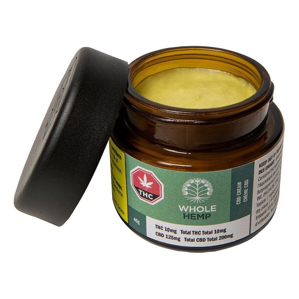 CBD-rich whole hemp cream