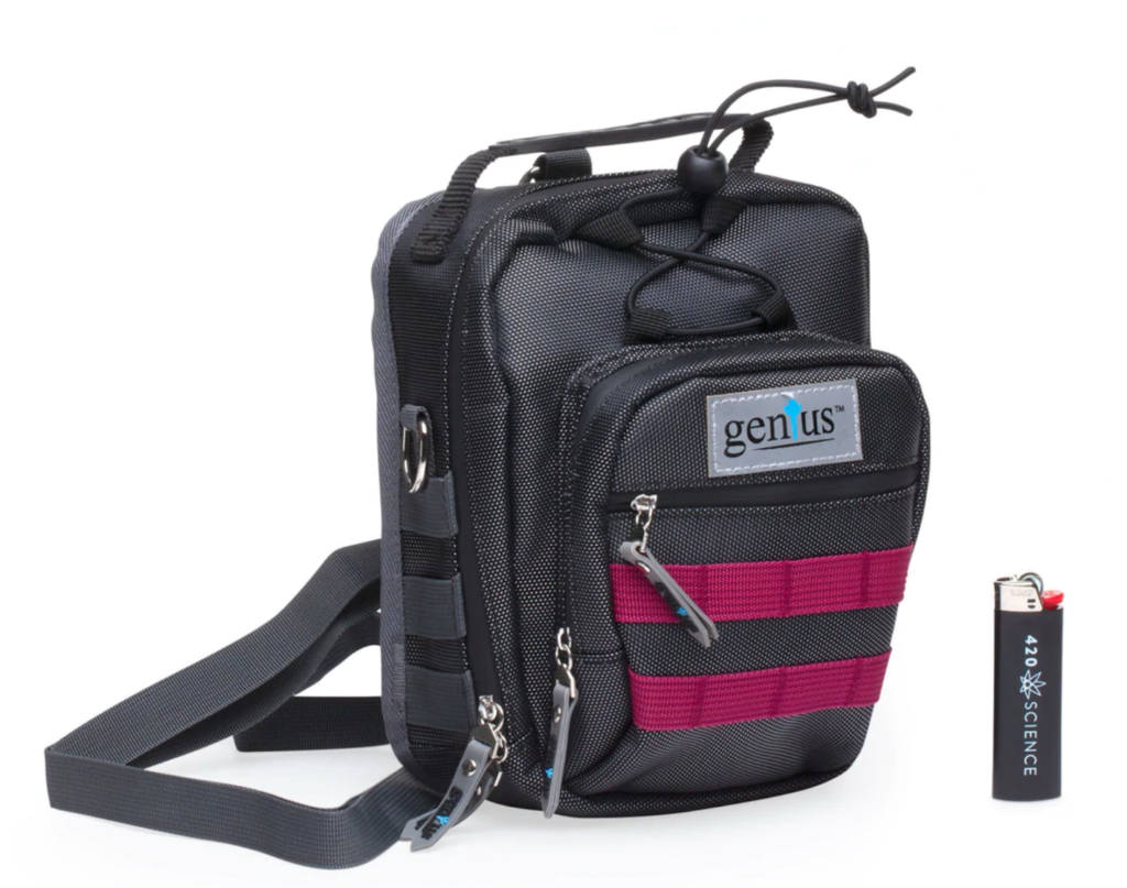 Awesome waterproof weed storage bag on white background